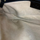 Gucci GG Black Chevron Leather Belt Bag