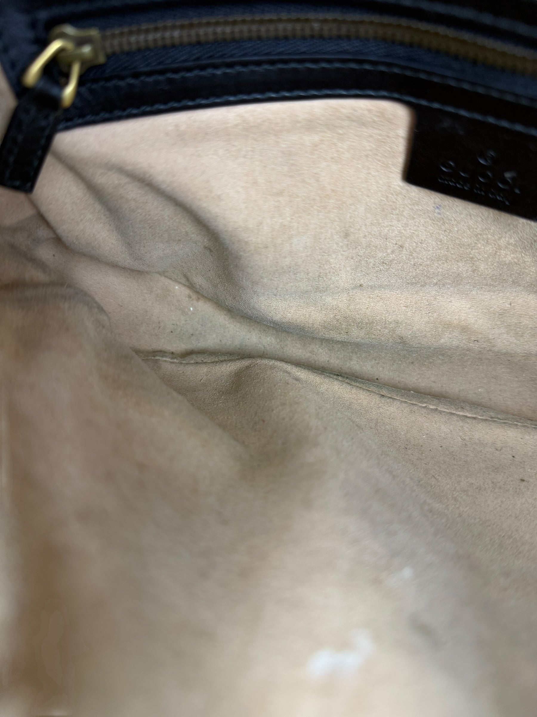 Gucci GG Black Chevron Leather Belt Bag