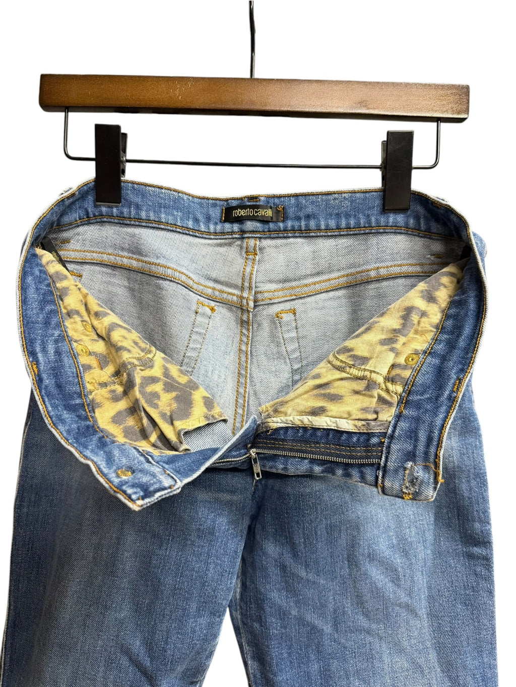 Roberto Cavalli Straight Leg Blue Denim Jeans