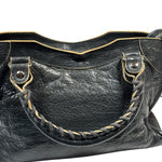Balenciaga Charcoal Le City Small Two-Way Bag