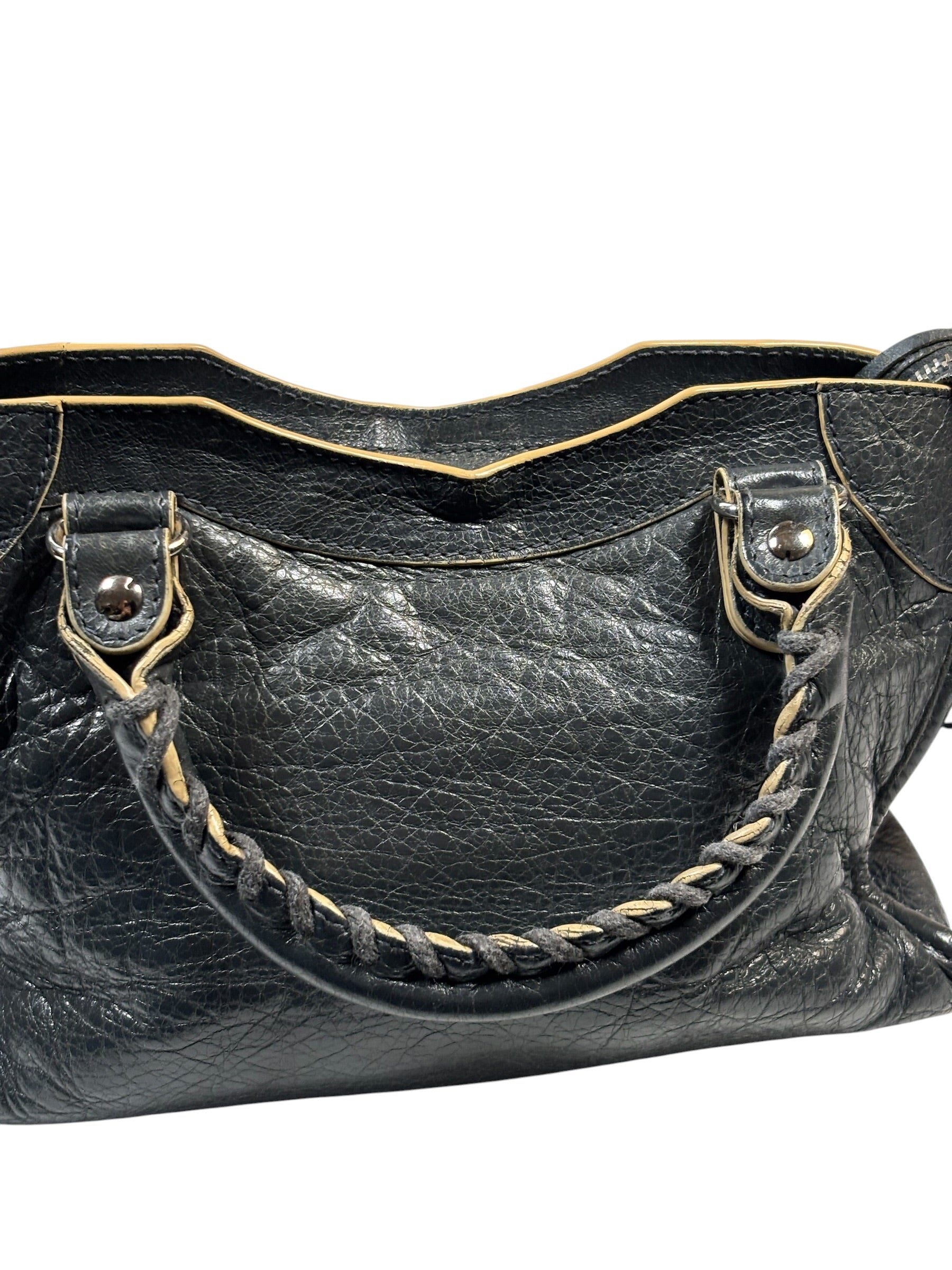 Balenciaga Charcoal Le City Small Two-Way Bag
