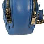Miu Miu Blue Matelassè Leather Crossbody Bag