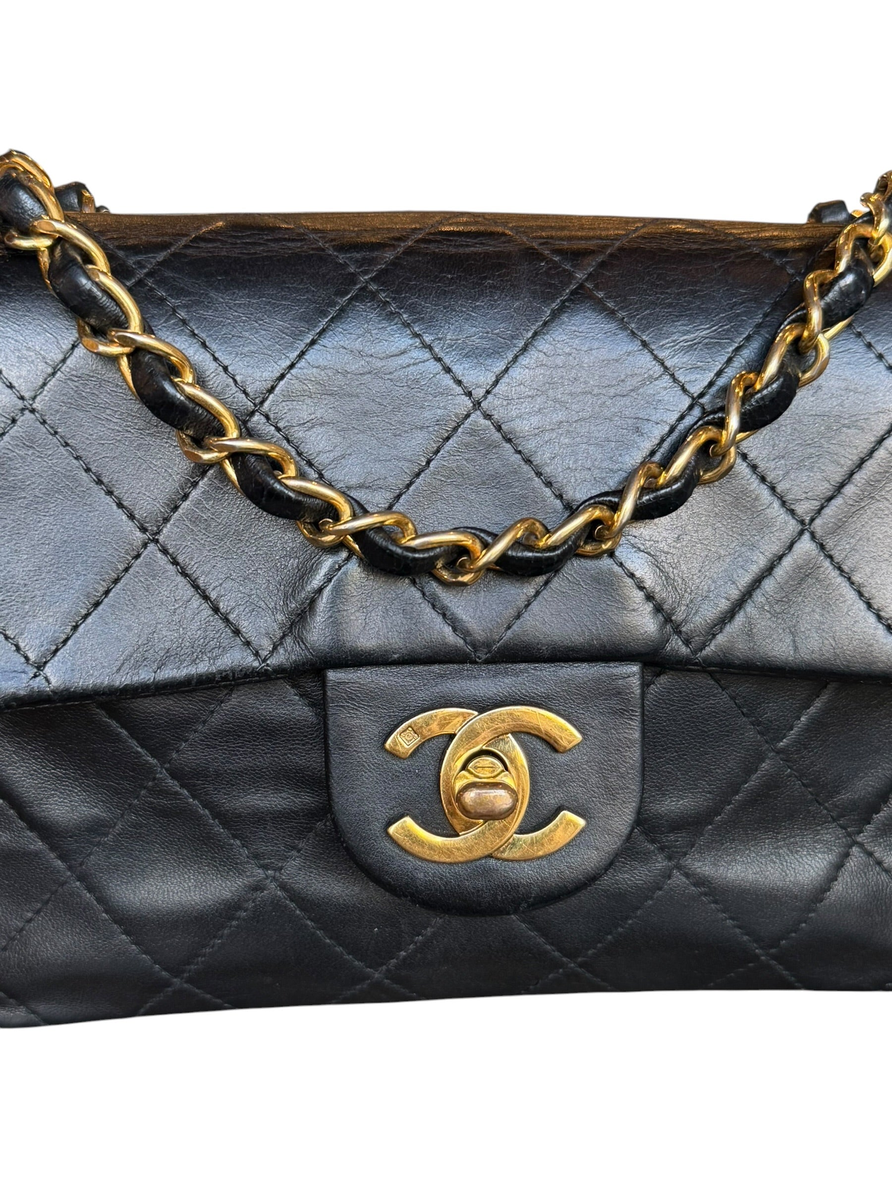 Chanel Black Leather Classic Mini Flap Bag ‘94-‘96