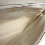 Chanel Classique White Quilted Leather Flap Bag 2001