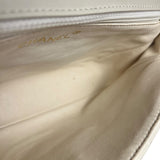 Chanel Classique White Quilted Leather Flap Bag 2001