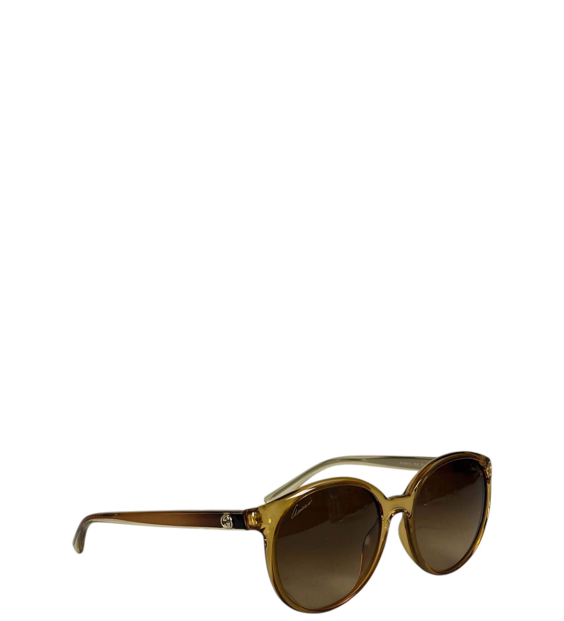 Gucci Brown Translucent GG3697/S Round-To-Oval Sunglasses