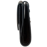 Gucci Vintage Black GG Jackie Buckle Compact Wallet