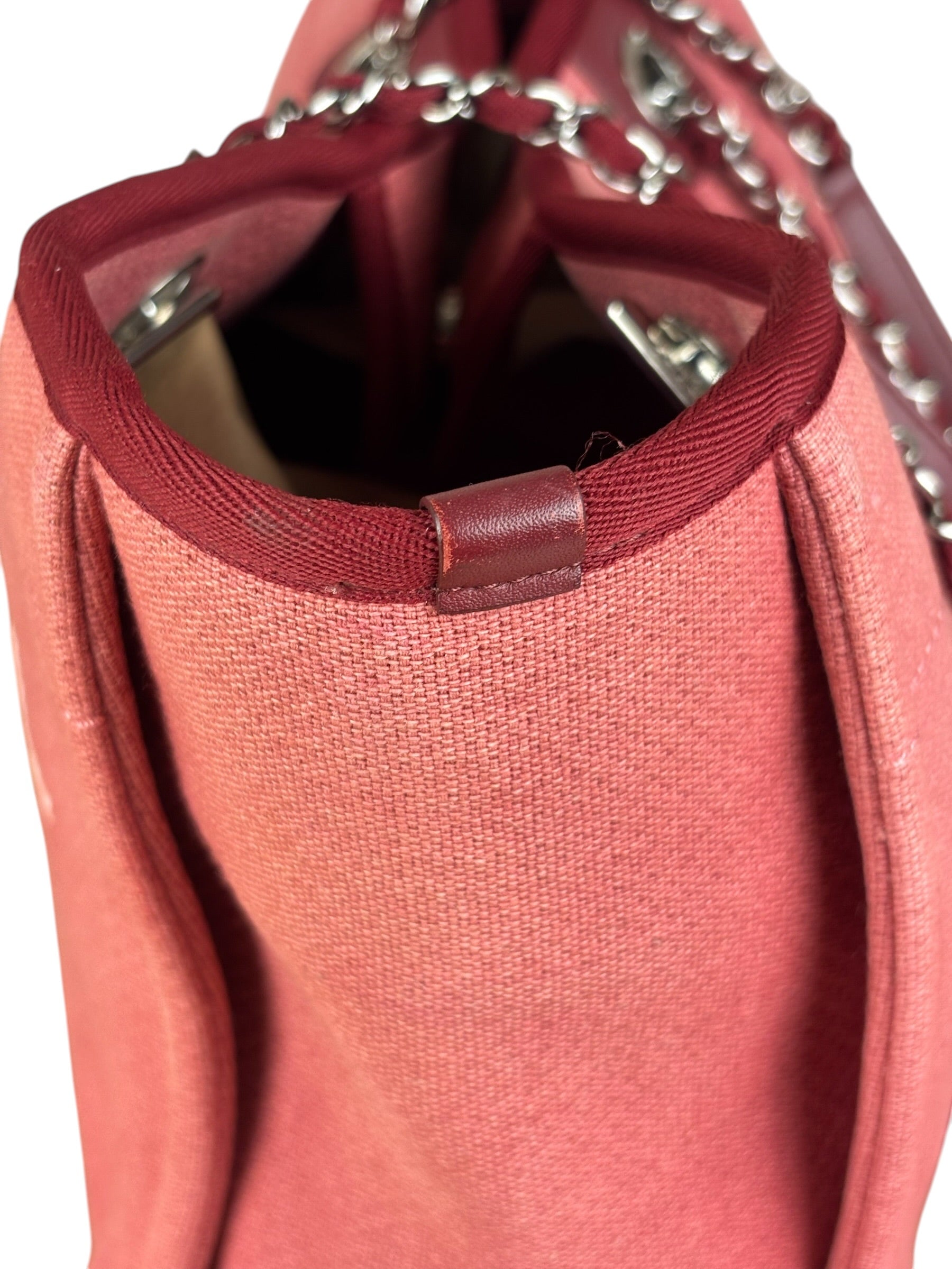 Chanel Coral Pink Medium Deauville Shopping Tote Bag 2014