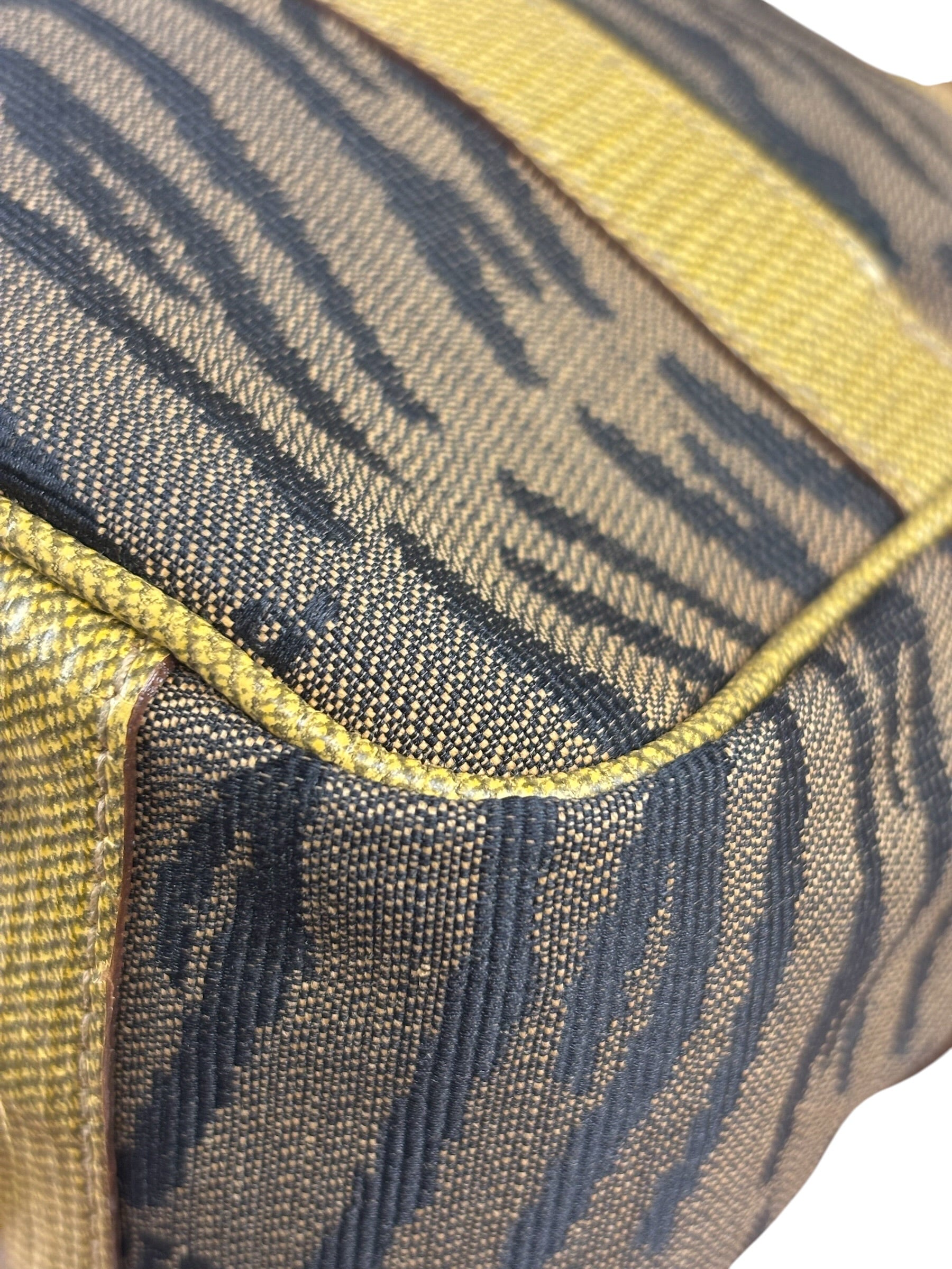 Fendi Vintage Tiger Print Mini Bowler Bag