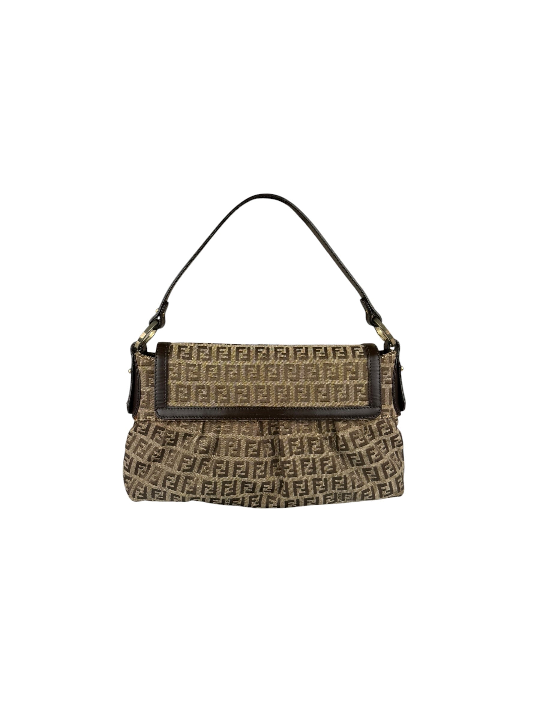 Fendi Zucca Chef Flap Shoulder Bag