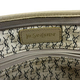 Yves Saint Lauren Vintage Gray Giraffe Printed Leather Clutch