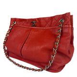 Chanel Red Quilted Leather Natural Beauty Chain Tote 2010