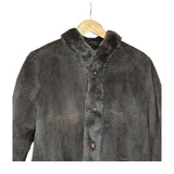 Flash Moonbat Brown Rabbit Fur Reversible Coat