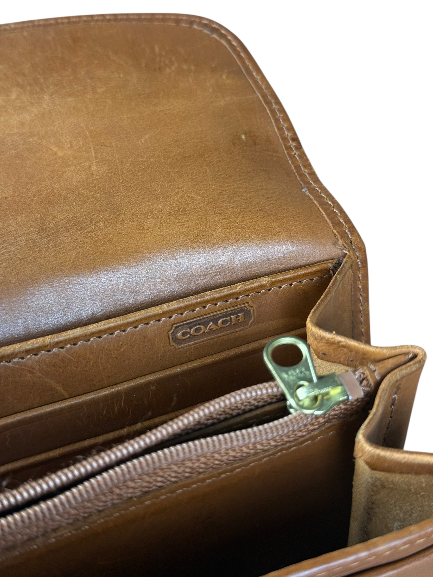 Coach Vintage Brown Leather Long Wallet