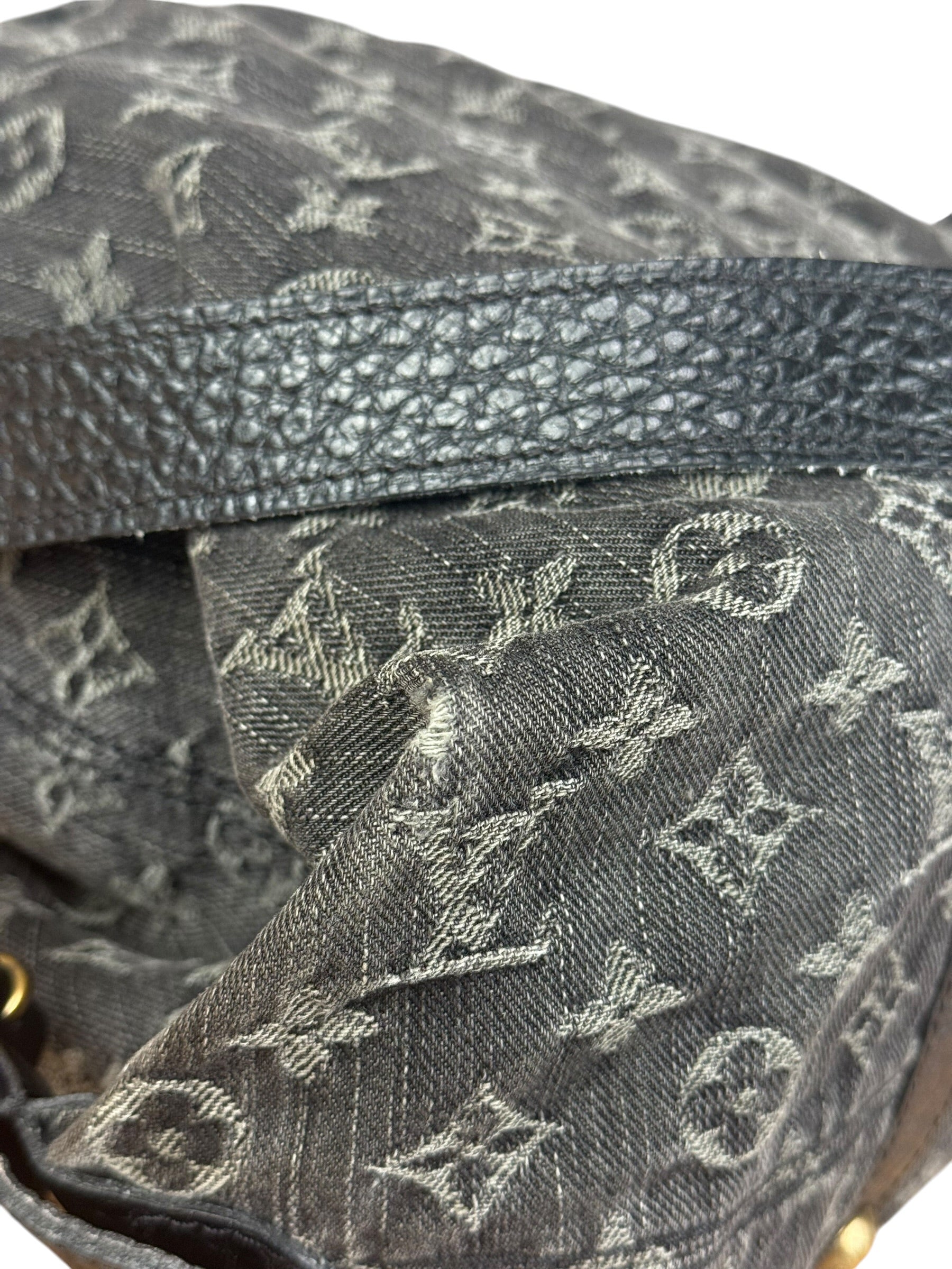 Louis Vuitton Black Denim Neo Cabby Bag