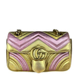 Gucci GG Metallic Marmont S Flap Bag