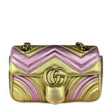 Gucci GG Metallic Marmont S Flap Bag
