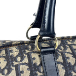 Christian Dior Vintage Navy Blue Trotter Boston Bag
