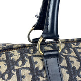 Christian Dior Vintage Navy Blue Trotter Boston Bag