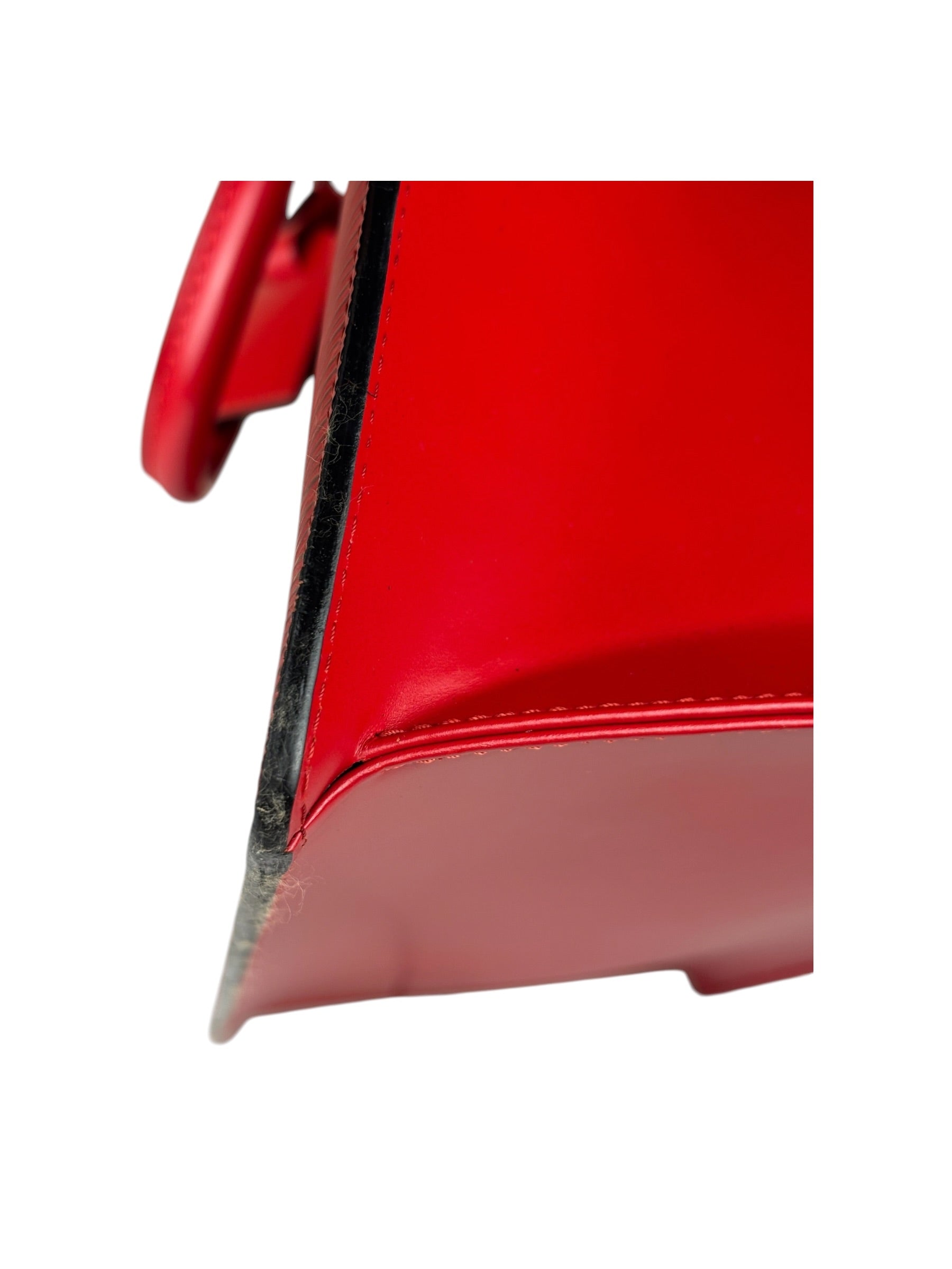 Louis Vuitton Vintage Castillian Red Epi Leather Riviera Handbag