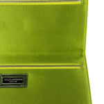 Dolce & Gabbana Lime Green Satin Clutch