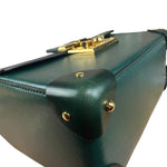 Gucci Green Padlock Bamboo Handle Handbag