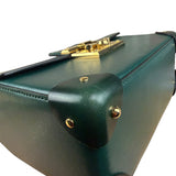 Gucci Green Padlock Bamboo Handle Handbag