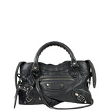 Balenciaga Grey Calfskin Mini Le City Bag