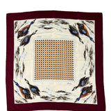 Gucci Vintage Checkerboard Nature Scarf