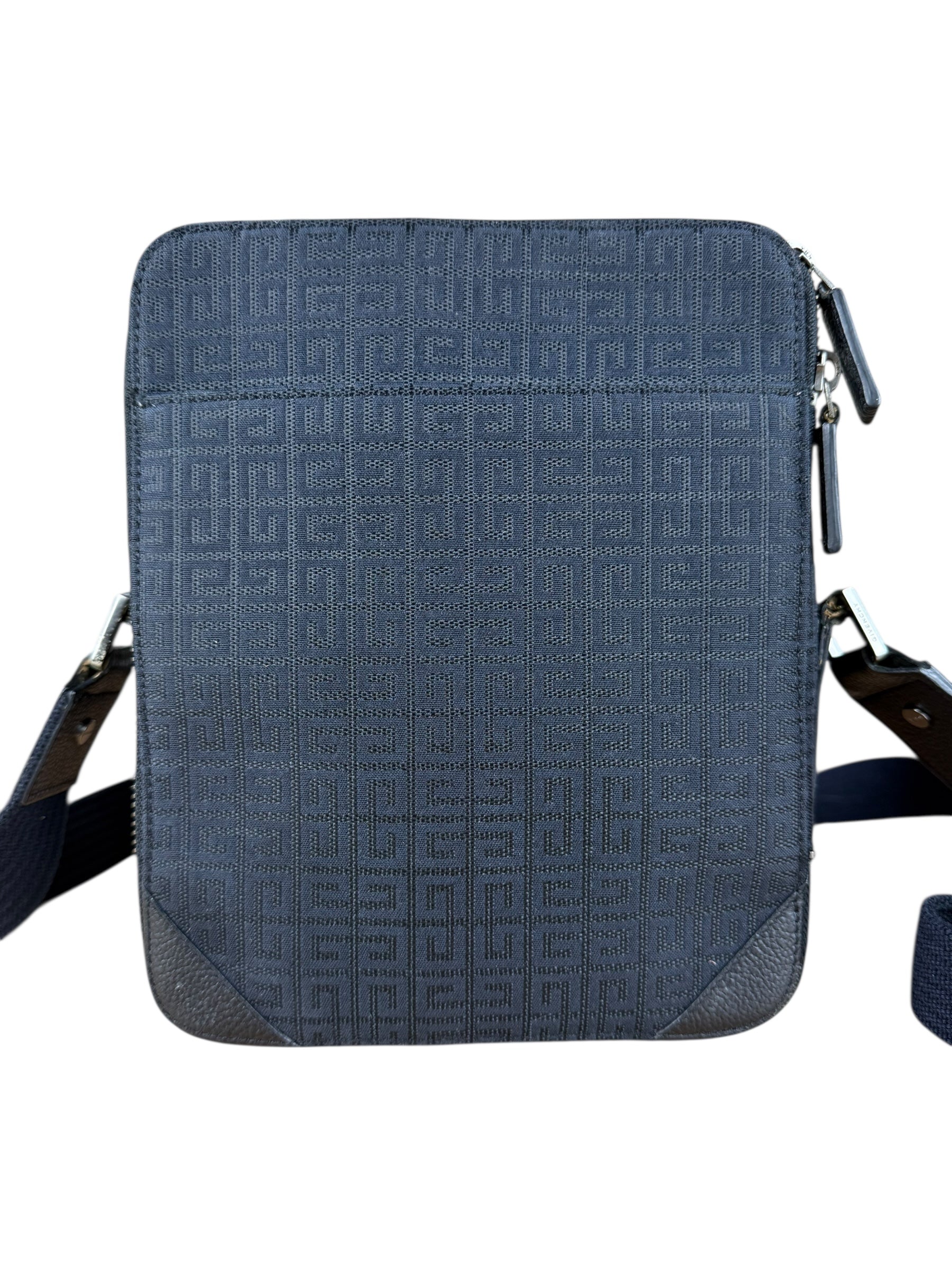 Givenchy Black Canvas Leather Lined Crossbody