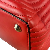 Fendi Vintage Red Calfskin Potcom Click Small Shoulder Bag