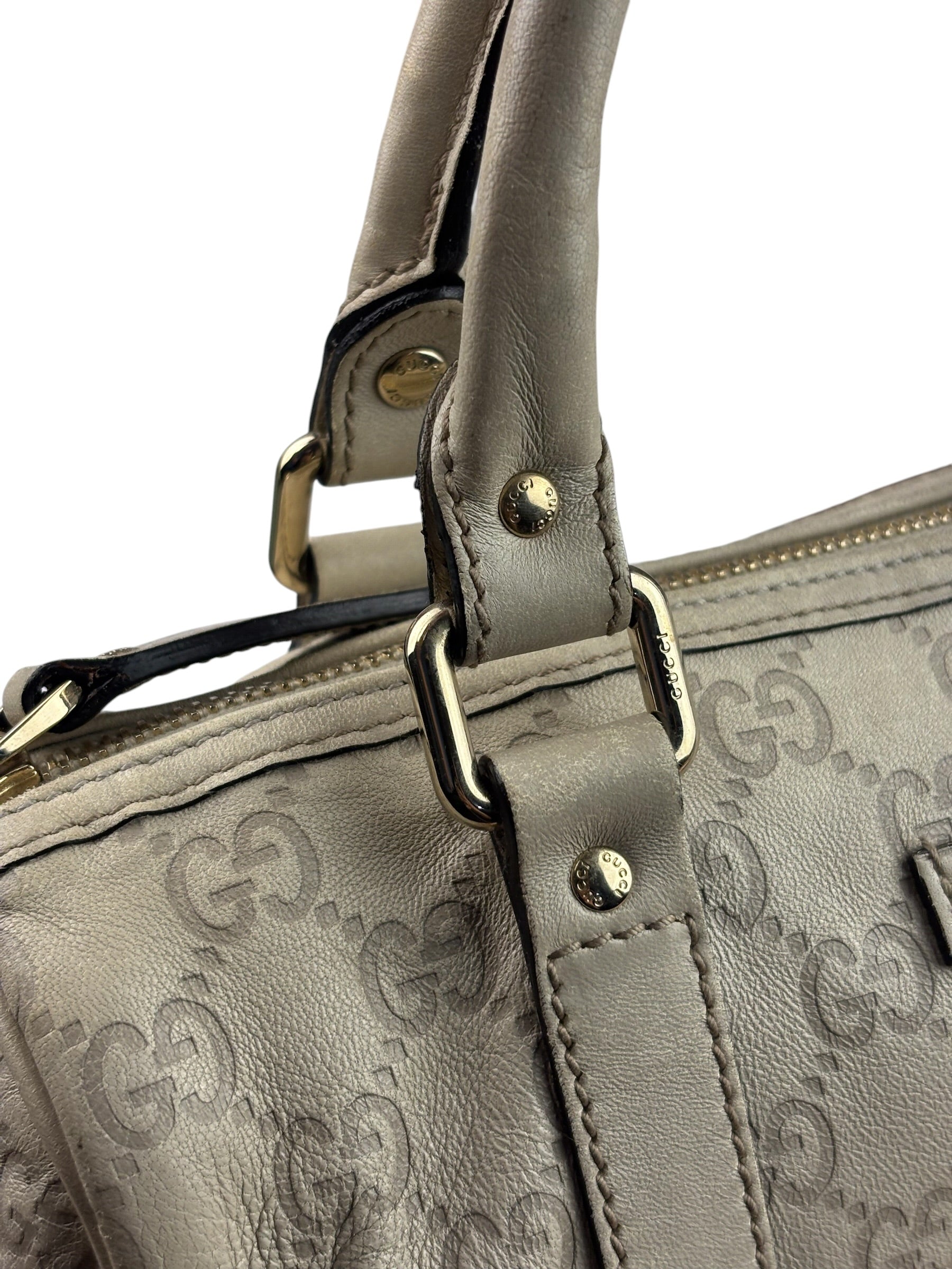 Gucci GG Supreme Leather Mini Boston Bag
