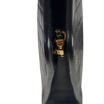 YSL Black Leather Baby Victoire Chain Clutch