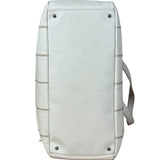 Chanel White Chocolate Bar Quilted Caviar LAX Bowler Bag 2004
