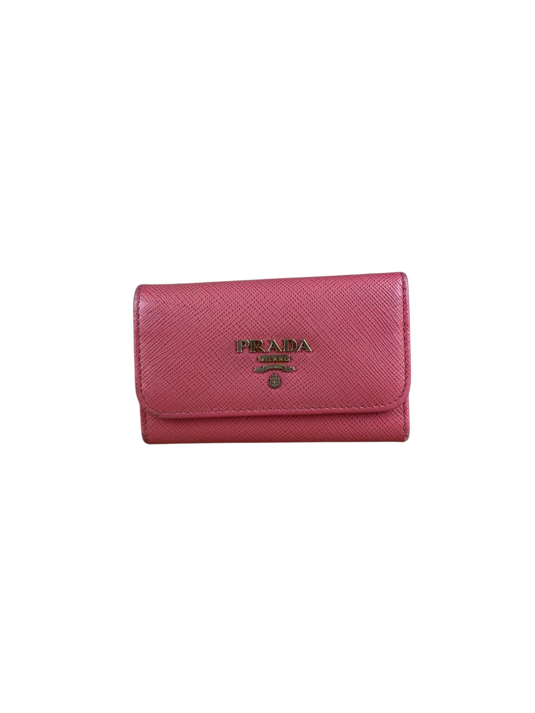 Prada Vintage Pink Compact Key Holder