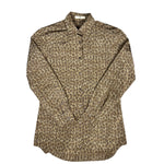 Prada Muted Cheetah Print Button Down Top