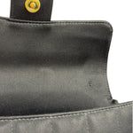 Chanel Black Satin Chocolate Bar Mini East-West Flap Bag