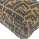 Fendi Leather Trim Zucca Pochette