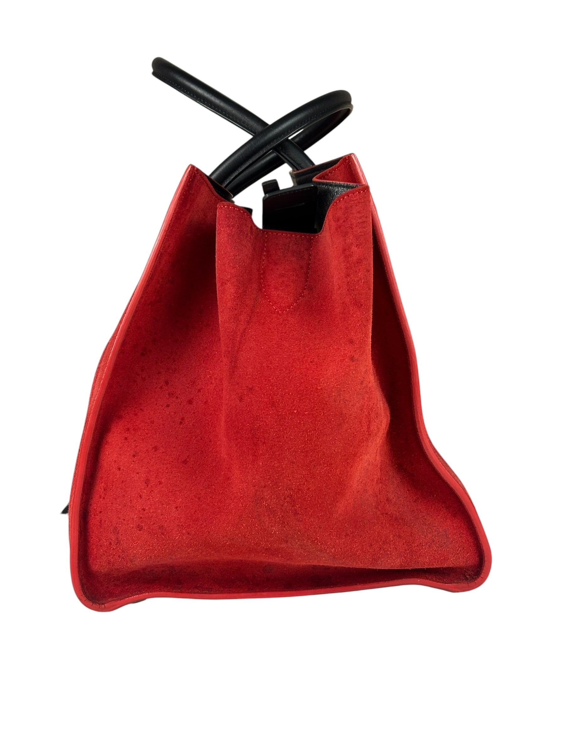 Celine Suede Luggage Phantom Tote Bag