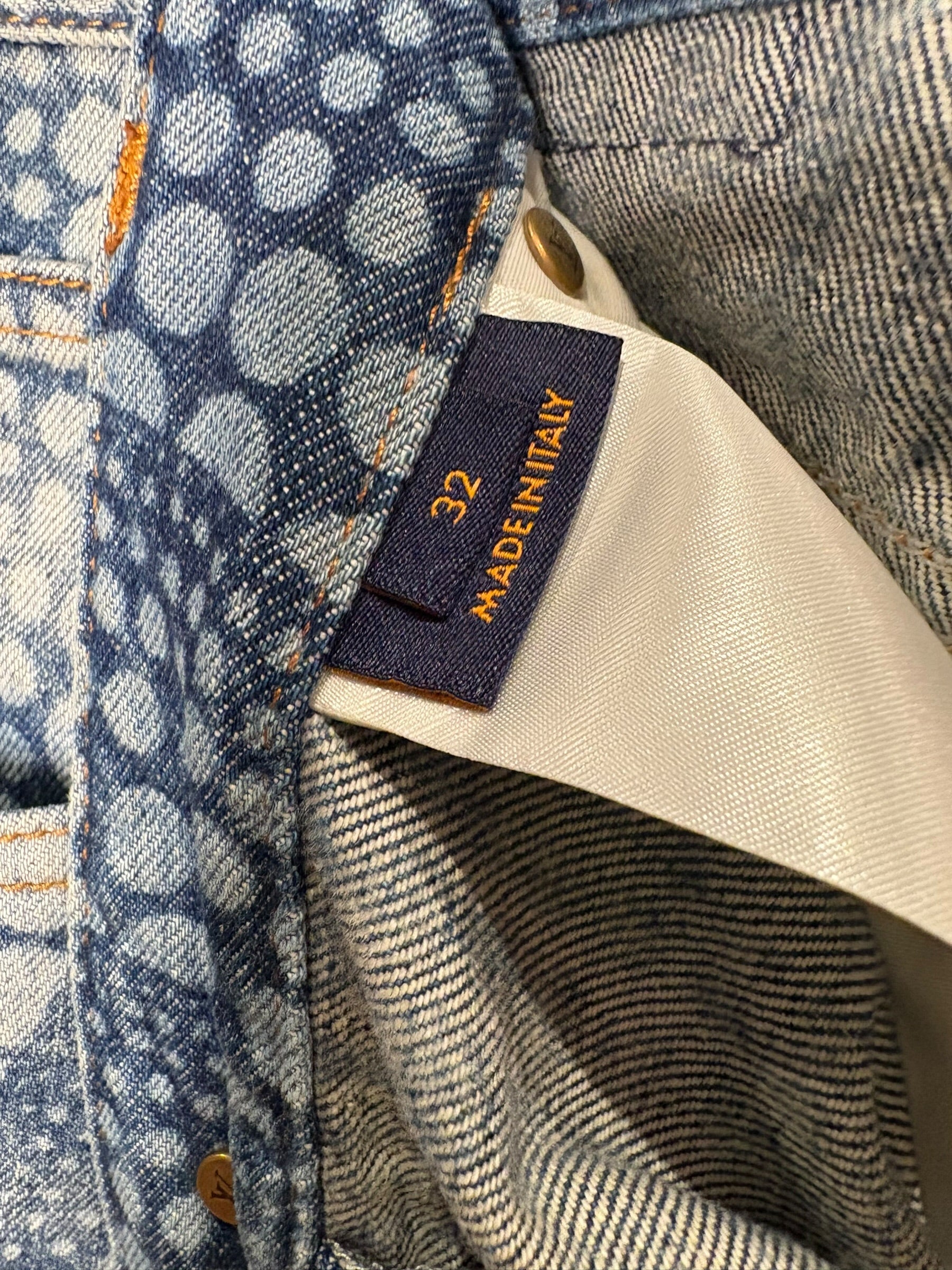 Louis Vuttion x Yayoi Kusama Pumpkin Blue Jeans