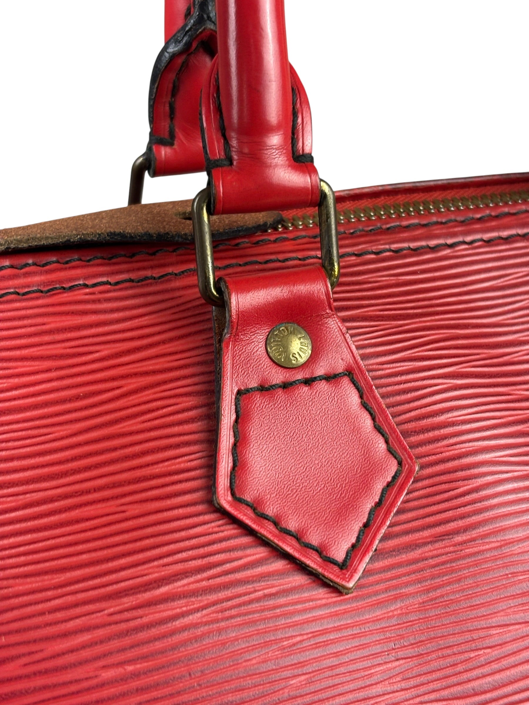 Louis Vuitton Red Epi Leather Speedy 25