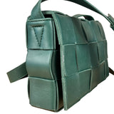 Bottega Veneta Forest Green Intrecciato Cassette Crossbody