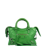 Balenciaga Green Leather Small Le City Two-Way Bag
