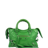 Balenciaga Green Leather Small Le City Two-Way Bag