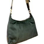 Prada Shoulder Bag Green Canvas Strap