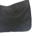 Prada Vintage Black Canvas Shoulder Bag