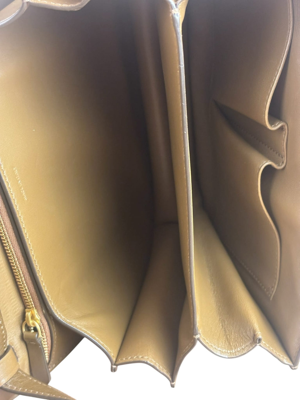 Celine Brown Leather Medium Classic Box Bag