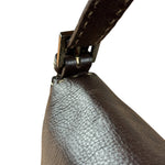 Fendi Selleria Brown Leather Stitched Baguette
