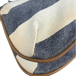Burberrry Multicolor Leather Trim Striped Crossbody Bag