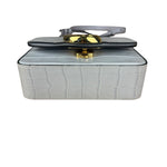 Chloé Mini Grey Croc Embossed C 2Way Bag